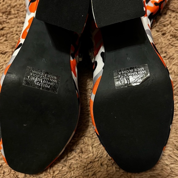 Poster Girl thigh high camo Fabric boots size 7 - Picture 5 of 5